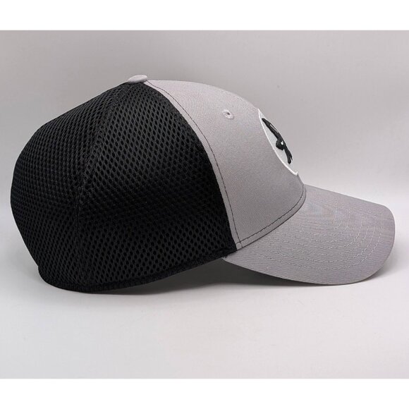 Ohio State Buckeyes New Era 39THIRTY Fitted Hat Buckeye Leaf Large/XL OSU Gray - Picture 3 of 5